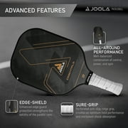 JOOLA Essentials Pickleball Paddle, Fiberglass, USAPA Approved, Black