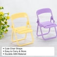 thumbnail image 4 of Uxcell Chair Cell Phone Stand, Candy Color Mobile Phone Holder, Multi Angle Mini Folding Chair Cradle, Pink 2 Pack, 4 of 6