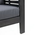 thumbnail image 5 of Michelle Acacia Wood Outdoor Club Chairs with Cushions, Dark Gray, 5 of 7