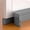 Gray, variant on 39" Silicone Door Bottom Seal - Adjustable Sweeper Gap Filler for Noise & Air Blocking (Indoor/Outdoor)