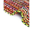 thumbnail image 6 of Unique Loom Braided Chindi Collection Area Rug - Layer (2' 7" x 10' Runner Multi/Blue), 6 of 12