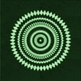 thumbnail image 1 of Ahgly Company Machine Washable Indoor Square Transitional Green Area Rugs, 8' Square, 1 of 7