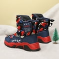 thumbnail image 6 of Boys Girls Kids Snow Boots Waterproof Mid Calf Velcro Non-Slip Outdoor Winter Shoes for Children, 6 of 6