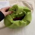 thumbnail image 2 of Bolso Anudado para Mujer Muñeca Piel Sintética Con Nube Viajes Al Aire Libre () Verde, 2 of 8