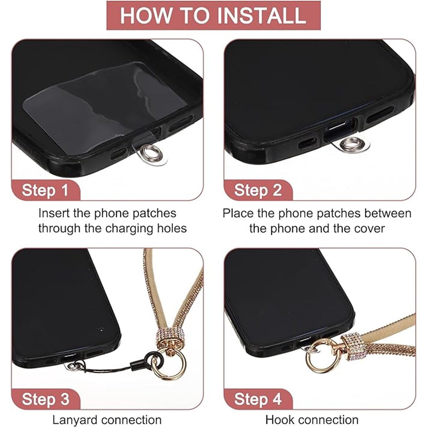 Rhinestone Bracelet Lanyard for Mobile Phones - Multicolor