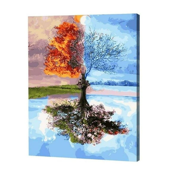 Four Seasons Tree Paint By Numbers