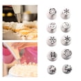 thumbnail image 3 of Rongfmy 10x Stainless Steel Piping Tips Icing Piping Nozzle Tip Set Cake Decorating, 3 of 5