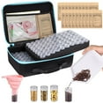 thumbnail image 1 of 140 Slots Seed Storage Organizer Box, 140 Seed Containers and 20 Seed Envelopes, EVA Carry Case with Seed Boxes, Label Stickers, Funnel, Garden Seed Keeper Set for Vegetable, Fruit, Flower Seeds, 1 of 6
