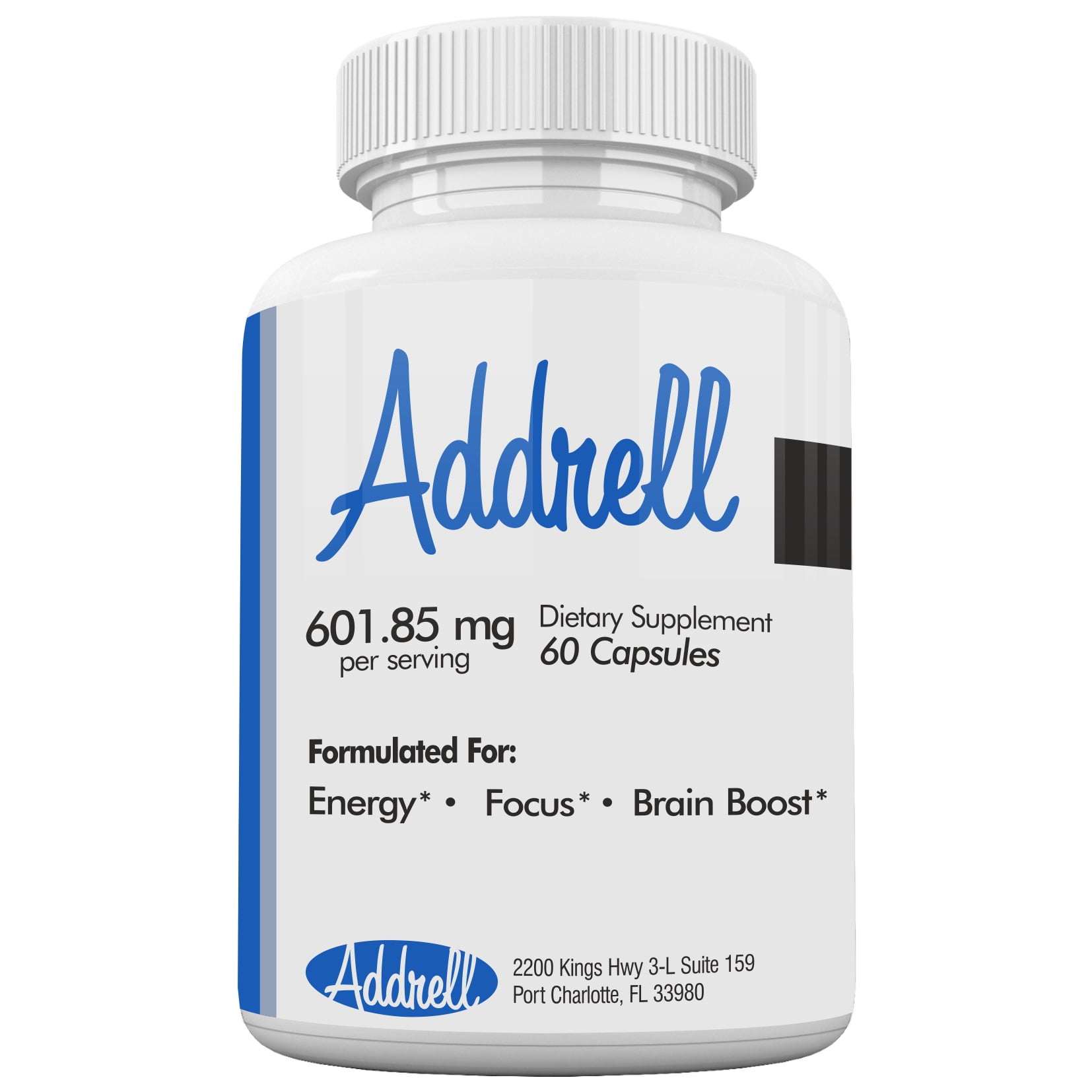 Addrell Energy Stimulant Dietary Supplement Designed for Brain Boosting