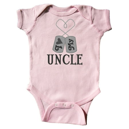 

Inktastic I Love My Uncle Military Nephew Gift Baby Boy or Baby Girl Bodysuit