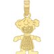 thumbnail image 1 of Dije Sencillo De Niña En Oro De 10 K Joyería M De León Dije Sencillo De Niña, 1 of 3