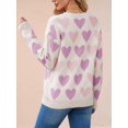 thumbnail image 5 of Women Long Sleeve Sweater Autumn Crew Neck Dressy Casual Soft Knit Pullover Tops Trendy  L, 5 of 8