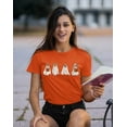 thumbnail image 2 of Hiding Ghost Dogs Halloween Outfit Pet Lovers Women's T-shirt, L, Orange, 2 of 6