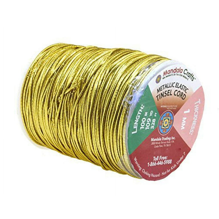 100 Yards 1mm Metallic Thread Jewelry String Beading Cord For Gift Tag Card