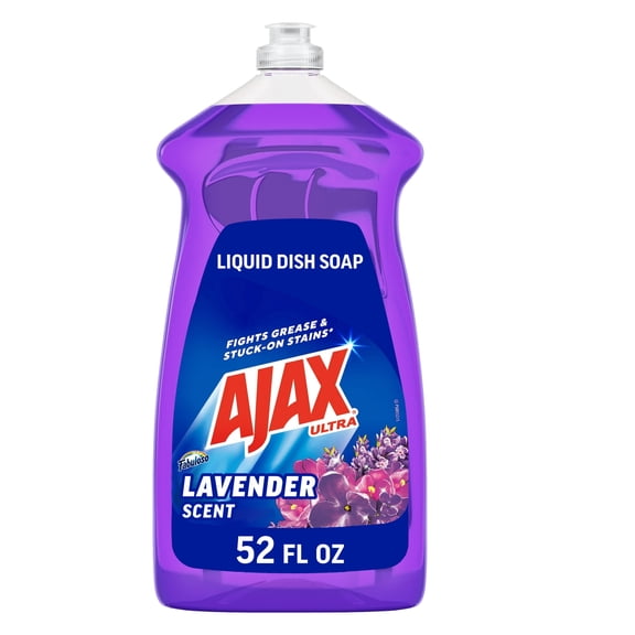 Ajax Ultra Liquid Dish Soap with Fabuloso Lavender Scent, Easy-Flip Cap, 52 fl oz Bottle
