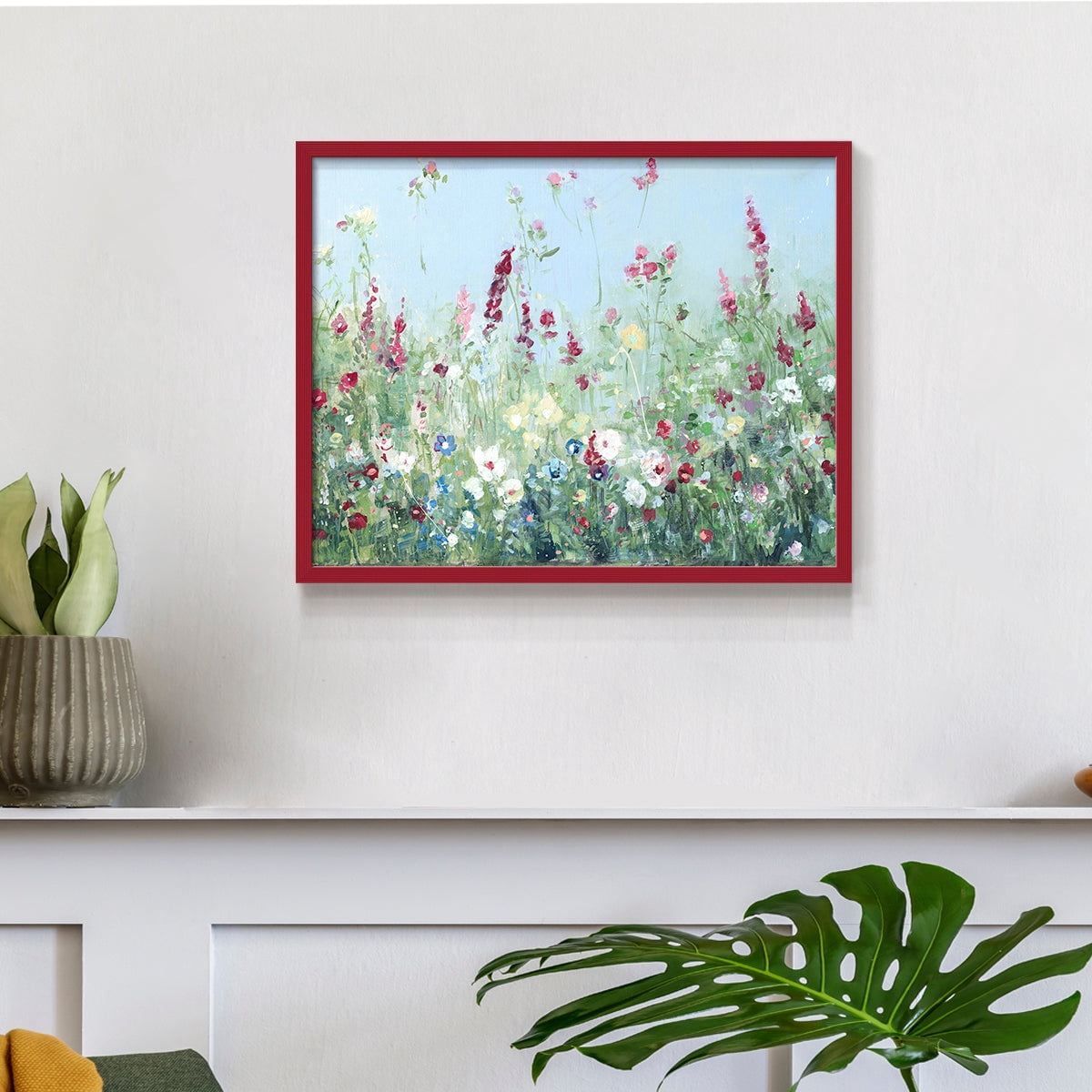 Sweet Summer Meadow by Sally Swatland - Restickable Framed Giclée Print