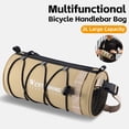 thumbnail image 3 of WEST BIKING Large Capacity Front Bike Handlebar Bag for Outdoor Cycling - Black Mountain Bike Storage Pouch for Essentials like Phone, Wallet, Tools, and More, 3 of 6