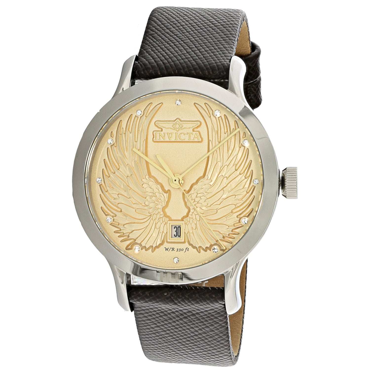Invicta - Invicta Women's Angel 23184 Silver Leather Quartz Diving
