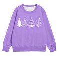 thumbnail image 1 of Petit Enfant Imprimé Filles Chandail à Manches Longues Col Rond avec Poche pour l'Hiver Tenue Décontractée de Vacances Chandail à Enfiler pour Enfants Chandails à Capuchon pour Enfants Chandail pour Tout-Petits Filles 4t Chandail Fille Fille N 4t We Violet 3-4 Ans, 1 of 4