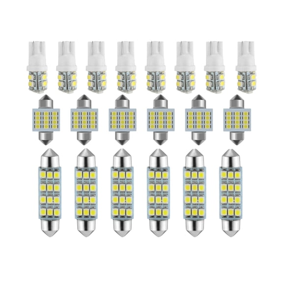 Automotive Lighting Interior LED Set for Cars and Trucks Energy Efficient Bright White Lamps Easy Installation for Enhanced Visibility and Safe Driving 20PCS