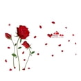 thumbnail image 1 of jesticaly Rose Wall Sticker Removable Replacement Self-adhesive Bedroom Hotel Decal, 1 of 6
