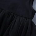 thumbnail image 3 of LLYWEY Toddler Baby Girls Dresses, Kids Summer Tank Dresses, Girls’ Casual Round Neck Mesh Sleeveless Solid Color A-Line Princess Dresses, Style BY-101, Black, 6 Months, 3 of 7