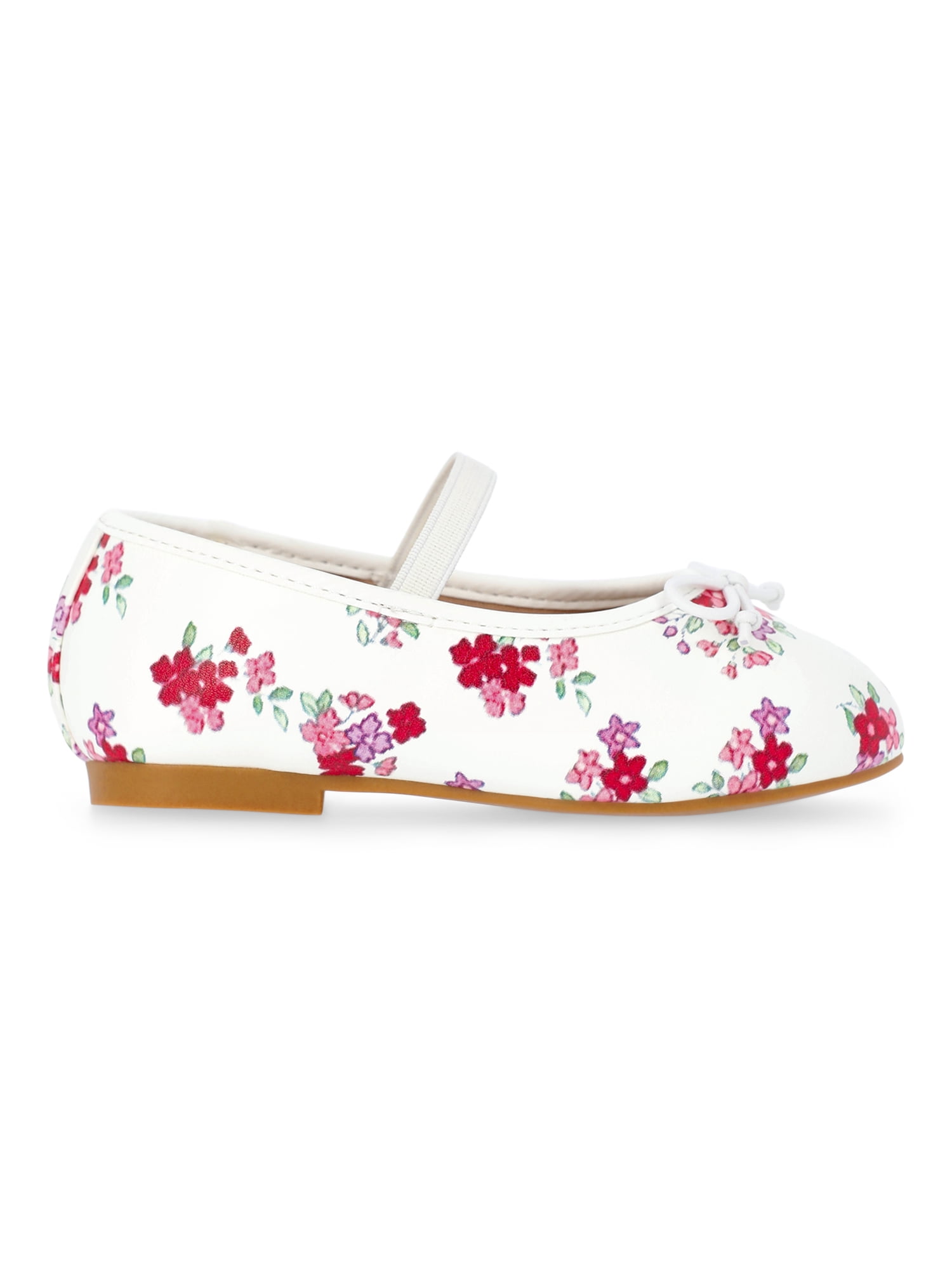 Wonder Nation Baby Girls Bow Ballet Dress Shoes