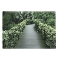 thumbnail image 1 of Asian Cutting Board, Scenic Wooden Pathway in Singapore Botanical Garden Rainforest Tropical, Decorative Tempered Glass Cutting and Serving Board, in 3 Sizes, by Ambesonne, 1 of 2