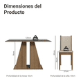 thumbnail image 3 of Juego de Comedor Madesa Wendy Mesa y 6 Sillas, 3 of 10