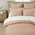 thumbnail image 3 of Levtex Home - Mills Waffle Rose Duvet Cover Set - Full/Queen Duvet Cover + Two Standard Pillow Cases - Rose Waffle Weave - Duvet Cover (90 x 94in.) and Pillow Case (26 x 20in.) - Cotton, 3 of 6