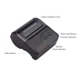 thumbnail image 3 of TFixolPortable BT 80mm Thermal Receipt Printer Personal Mini Bill POS Mobile Printer with Rechargeable Battery Support ESC/POS Compatible with Android iOS Windows for Restaurant Supermarket Kitchen Of, 3 of 7