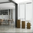 thumbnail image 5 of Miami 3-Piece Metal Pedestal Set Brushed Brass Brushed, 5 of 5