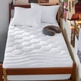 thumbnail image 1 of Funda de colchón Bedsure Twin XL Soft 100% microfibra blanca, 1 of 6