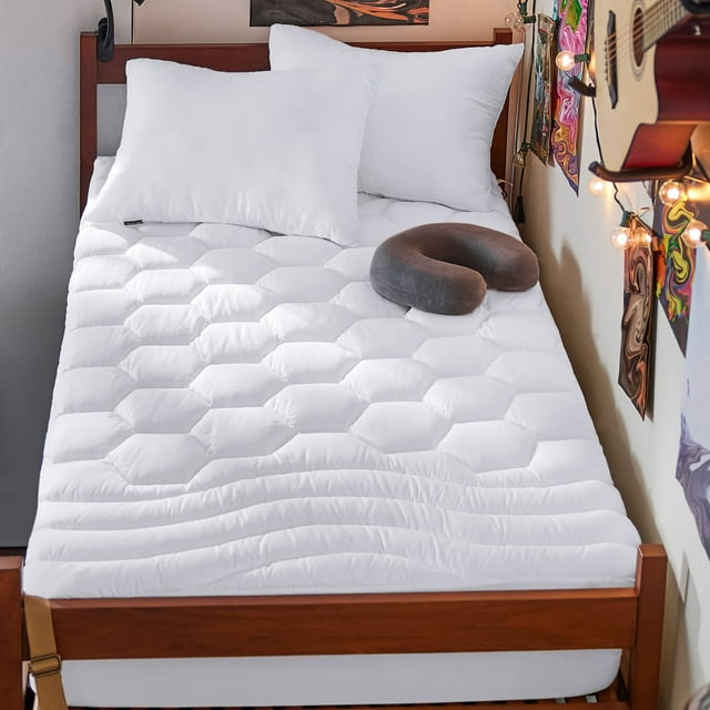 Funda de colchón Bedsure Twin XL Soft 100% microfibra blanca