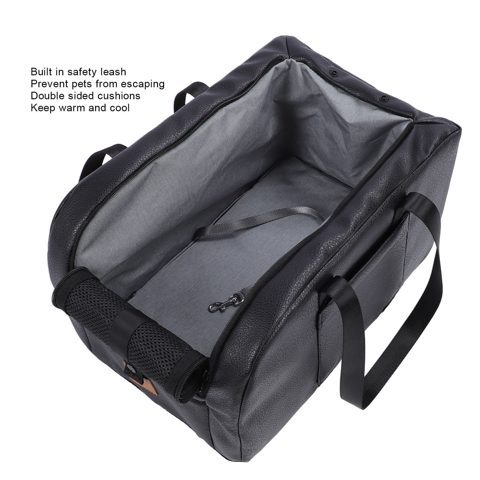 Riousery Console Dog Car Seat Breathable Multipurpose Portable Enhanced Safety Pet Car Seat for Small Dogs Cats Puppy Kitten 17.32 inches / 44 cm Center Console Pet Carrier