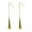 Gold 6.4cm, variant on Smooth Stainless Steel Long Ear Hook Bottle Dangle Earrings Women's Jewelry-Silvery 6.4cm