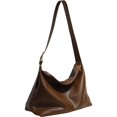 thumbnail image 2 of IELGY women's brown minimalist shoulder bag, versatile commuter bag, fashionable new large-capacity messenger bag, 2 of 2