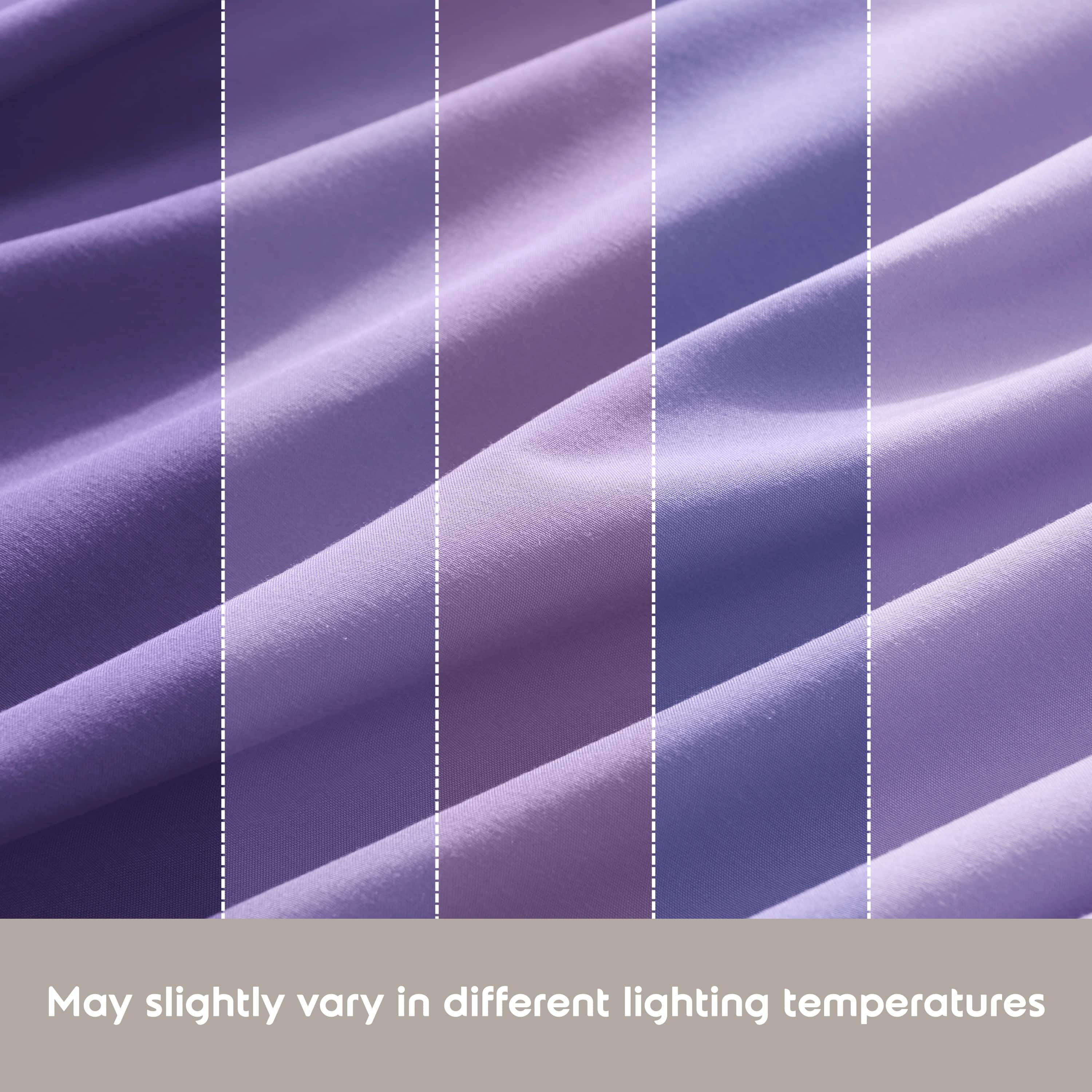Lammaloe Twin Sheets Set, Hotel Style Deep Pocket 3 Piece Bed Sheets, Soft Microfiber Kids Bedding Set, Lavender