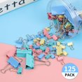 thumbnail image 4 of Clips sujetapapeles Joyberg de 125 piezas, surtidos y de colores, 4 of 7