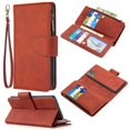 thumbnail image 1 of Zipper Stylish Style Leather Unique Shell for Samsung Galaxy A51 SM-A515 - Brown, 1 of 5