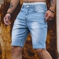 thumbnail image 2 of Men's Shorts Casual Mens Stretch Shorts Men Pants Comfortable Casual Denim Shorts Fashionable Stretch Outdoor Denim Shorts, 2 of 6