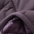 thumbnail image 4 of Stamzod Quilted Jackets for Women Solid Color Long Sleeve Warm Puffer Jacket with Pocket Casual Plus Size Womens Winter Coats Purple XXL, 4 of 4
