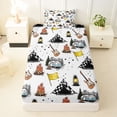 Catabedysis Music Camping Twin Sheets,Tent Guitar Pattern Bedding For ...