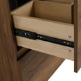 thumbnail image 3 of 24" Bathroom Vanity Unit, Single Sink With 2 Drawer Cabinet, Modern, Engineering Wood, Brown, Versatile Unit , Modern Undermount Double Drawer, Thoughtful Details, 3 of 7