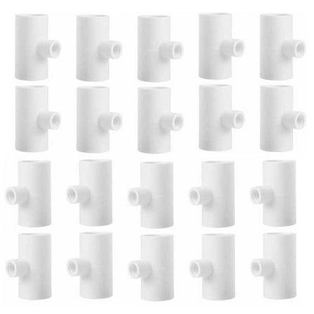 20pcs Chicken Waterer PVC Tee Fittings- Fully Automatic Poultry Waterers