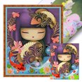 thumbnail image 1 of Hilo de bordar de algodón ecológico Wdftyju completo punto de cruz de niña japonesa impreso de 11CT 40x50cm, 1 of 9
