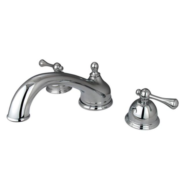 Kingston Brass KS3351BL 8 Inch -18 Inch Widespread Roman Tub Filler - Polished Chrome