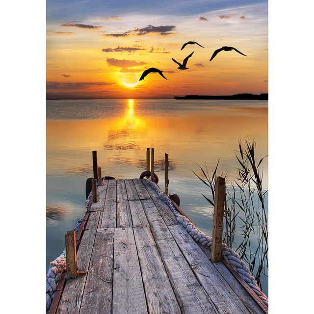 Wdftyju Ronda completa diamante pintura costa atardecer rhinestone mosaico hogar pared arte artesanía Wdftyju 4qa6rj7yp0tb1dd5