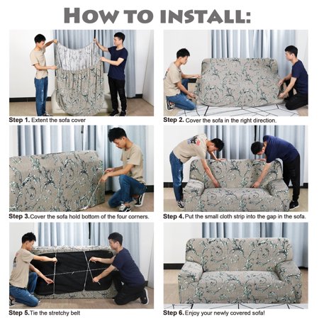 1 2 3 4 Seater Elastic Sofa Cover Stretch Slipcover Couch F 92
