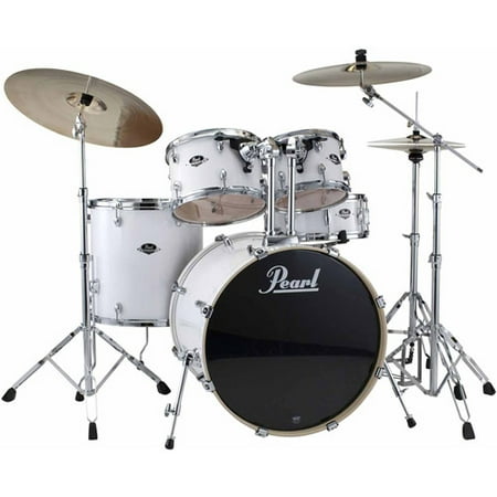 Pearl Export 5-Piece Drumset w/ Hardware - Pure White